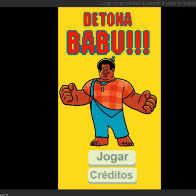 Tela inicial do jogo Sobrevivendo ao Corona, criado em 2020 por Andreza Delgado, uma das fundadoras do Perifacon, e por Rafael Braga, o jogo dá visibilidade ao projeto de mesmo nome. Reprodução.