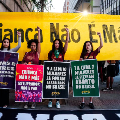 Mulheres em Belo Horizonte organizam atos contra o PL 1904 na Câmara dos Deputados Fotografia de Luiz Rocha. Mídia NINJA.