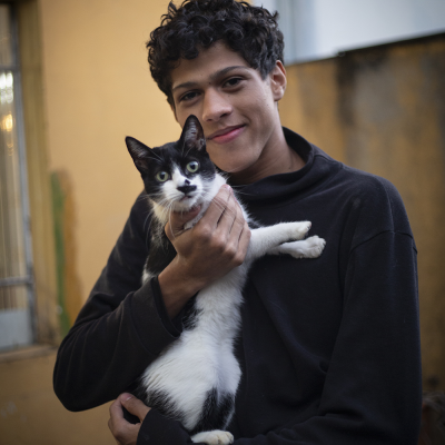 João Juliete Rosa Andrade de Souza, estudante do ensino médio. Imagem de Alícia Peres.