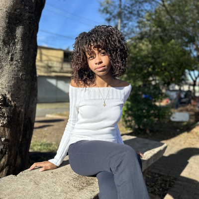 Maria Fernanda Barbosa Bina, estudante do ensino médio. Imagem de Alícia Peres.