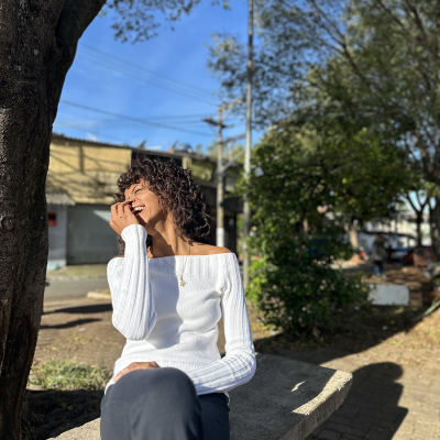 Maria Fernanda Barbosa Bina, estudante do ensino médio. Imagem de Alícia Peres.