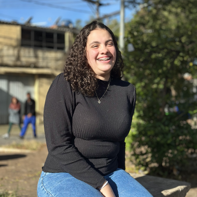 Maria Fernanda Barbosa Bina: Estudante do ensino médio, membro e presidente do Grêmio Estudantil da E. E. Martin Egidio Damy. Imagem de Alícia Peres.