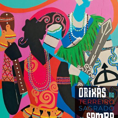 Capa do livro de Cláudia Alexandre, Orixás no terreiro sagrado do samba: Exu e Ogum no Candomblé da Vai-Vai (São Paulo, Ed. Aruanda, 2021). Reprodução