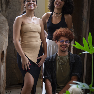 Emilly Gonçalves Noronha, Diogo Carvalho e Sarah Milher: Estudantes Secundaristas  do 3º ano do ensino médio; Foto de Alícia Peres.