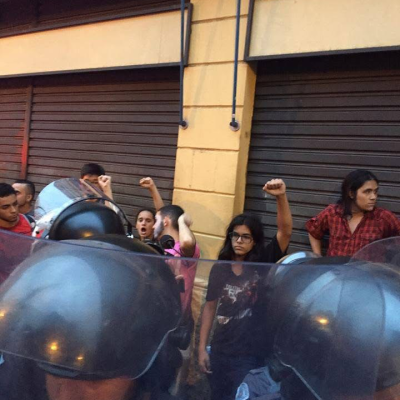 Manifestação de rua de estudantes secundaristas. Acervo pessoal, Brasilândia, São Paulo. 2015.
